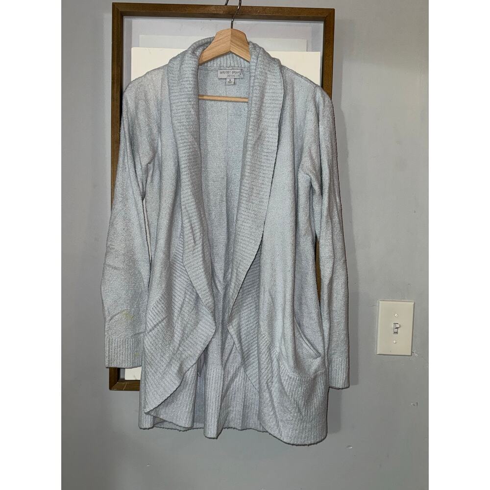 Barefoot Dreams Cozy Chic Lite Circle Cardigan in Blue Water size medium - Picture 2 of 7